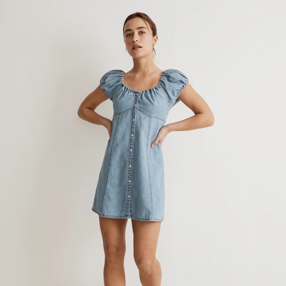 Madewell Denim Margie Mini Dress size 4 - Picture 1 of 3